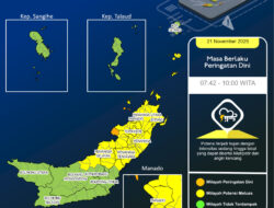 Peringatan Cuaca Ekstrem di Sulawesi Utara, BMKG: Hujan Lebat hingga Pukul 10.00 WITA