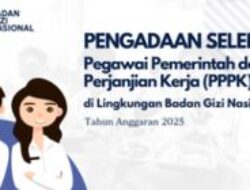 Daftar sekarang! BGN buka pendaftaran PPPK 2025 dengan 32.000 formasi