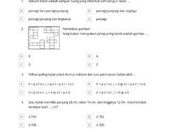 Volume Kubus dengan Rusuk 8 cm adalah? Soal Matematika Kelas 8 SMP Semester 2