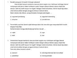 Soal Ujian Bahasa Indonesia Kelas 9 SMP Lengkap Jawaban 2026