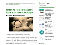Contoh teks MC lamaran lengkap dengan susunan acara, jadi referensi ideal