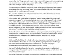 Sehidup Semati, Abadi di dalam Kristus