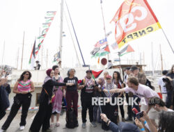 Tiga kapal Indonesia tiba di Spanyol untuk berlayar ke Gaza