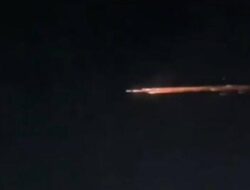 Sampah Luar Angkasa Tiongkok Melesat di Langit Lampung
